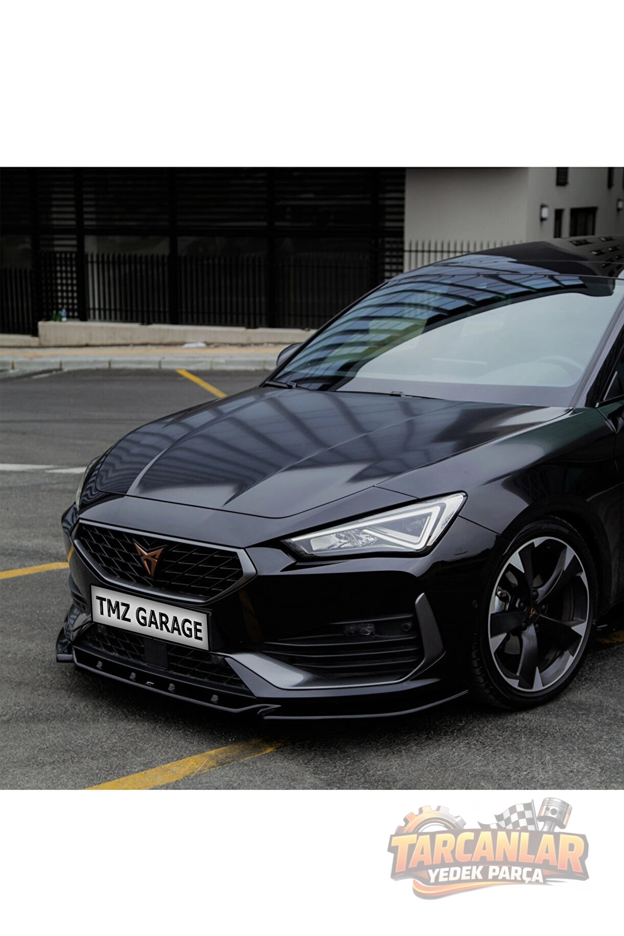 Oneway Auto Accessories Cupra Leon 2020-2024 Piano Black Ön Lip | Ön Tampon Alt Lip  Spoiler – Parlak Siyah